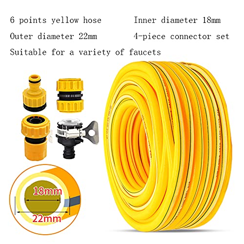 C/H 100M Heavy-Duty Reinforced PVC Garden Hose 18mm Green
