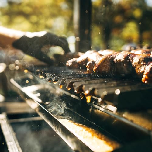 TITAN GREAT OUTDOORS Ash & Ember Santa Maria Grill with Adjustable Grate Height, Ceramic Brick Lining, V-Grates & Grease Trap