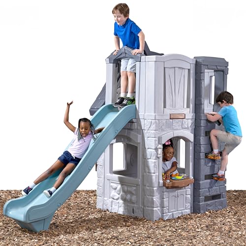 Step2 Enchanting Adventures 2-Story Playhouse & Slide Blue