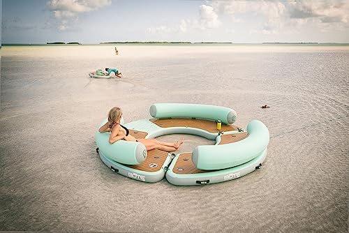 BOTE Inflatable Dock Hangout Suite Floating Party Raft Classic Seafoam