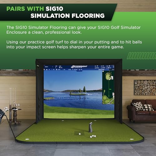 The Indoor Golf Shop SIG12 Golf Simulator Enclosure with SIGPRO Premium Screen