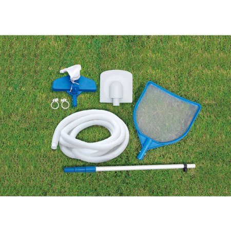 Summer Waves Elite 16' x 48" Round Metal Frame Pool with Deluxe Accessories White