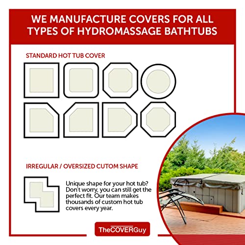 THECOVERGUY Premium Hot Tub Cover Brown