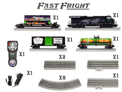Lionel Fast Fright Halloween LionChief Bluetooth Electric O Gauge Train Set