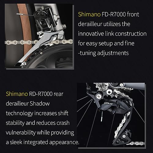 SAVADECK Carbon Road Bike T800 700C 105 R7000 22 Speed Grey
