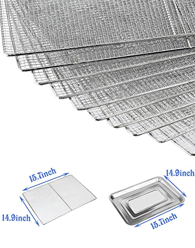 TECHTONGDA 36 Layers Commercial Food Dehydrator Dryer 304 Stainless Steel