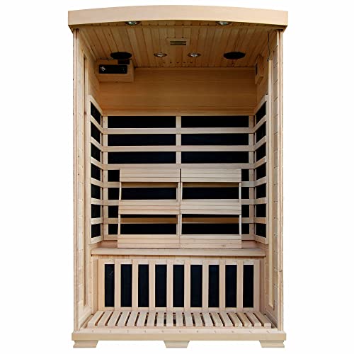 Blue Wave HeatWave Coronado SA2409 2 Person Sauna with Carbon Heaters and Chromotherapy System