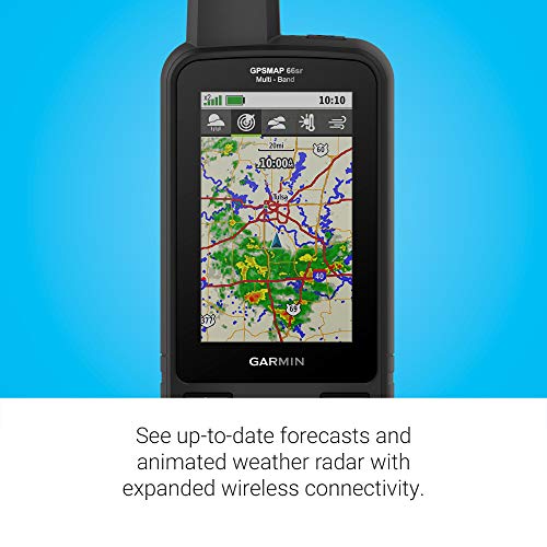 Garmin GPSMAP 66sr Hiking Handheld GPS with Multi-Band Technology Black