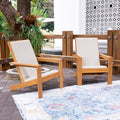 Cambridge Casual Napa Teak Wood Outdoor Adirondack Chair Set 2 Piece