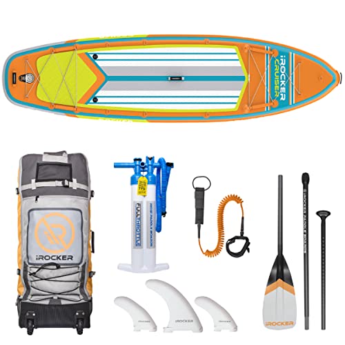 iROCKER Cruiser Inflatable Stand Up Paddle Board Orange