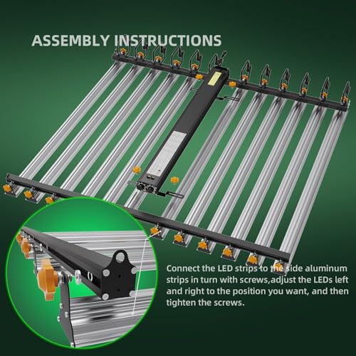 PEPPER FARM LED Grow Light PF12000 Full Spectrum for Seedlings and Veg Bloom White