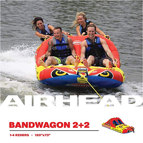 SportsStuff Bandwagon 2+2 Towable Tube Black