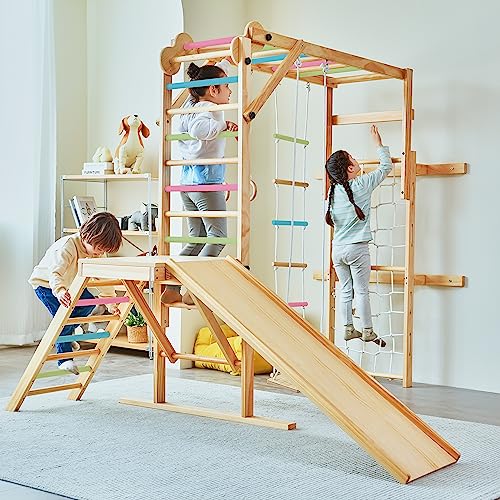 Avenlur Grove 8-in-1 Indoor Jungle Gym Colored Bars