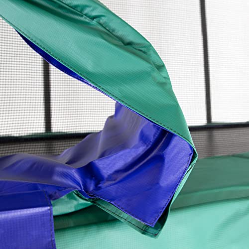 Skywalker Trampolines 17ft Rectangle Olympic-Sized Trampoline with Enclosure Blue