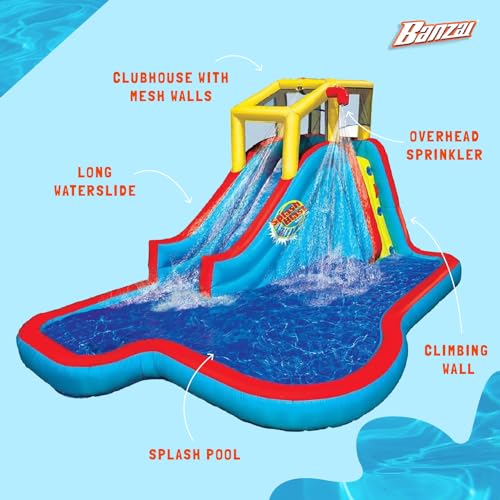 BANZAI Slide 'N' Soak Inflatable Water Park Small