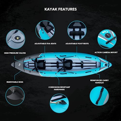 Driftsun Rover Inflatable Tandem Kayak White Water - Rover 220
