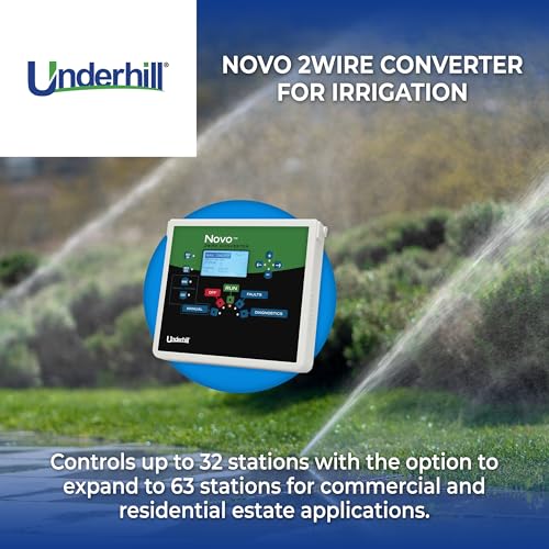 Underhill Novo Automatic Irrigation System 2-Wire Converter Decoder Adapter Controller Control Station Box Black