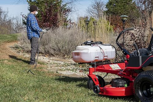 Agri-Fab 45-0628 Zero Turn Riding Lawn Mower Sprayer with Boom and Wand 15-Gallon Capacity White