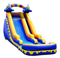 JumpOrange Commercial Inflatable 18' Dolphin Splash Water Slide with Air Blower