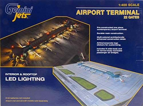 Daron Gemini Jets Airport Terminal 1:400 Double Rotunda 22 Gates Multicolour