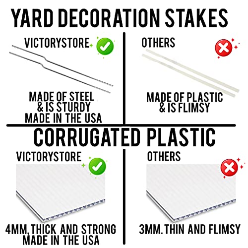 VictoryStore Yard Letters & Signs with Stakes - 407 Piece Business Startup Kit Multi
