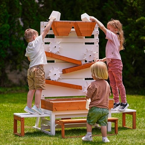 Avenlur Wooden Water Table for Kids 3+ - Large Indoor/Outdoor Play