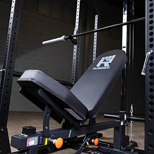 Rugged Strength & Fitness Half Rack with Extended Package Black