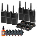 Motorola RMU2040 2-Way Radio Bundle with Mic Cleaner & Microfiber Cloths