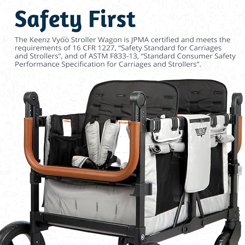 Keenz VYOO Stroller Wagon with Canopy Gray