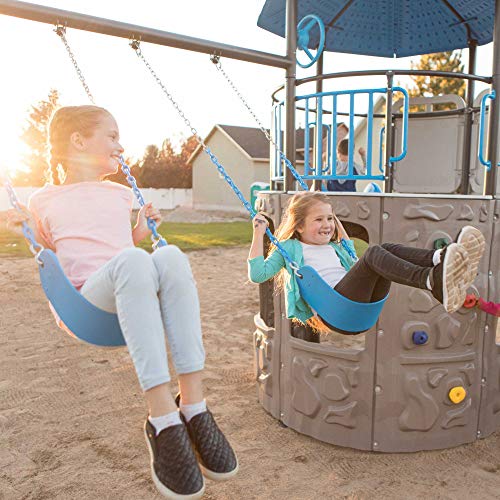 Lifetime Adventure Tower Playset Swing Set Blue