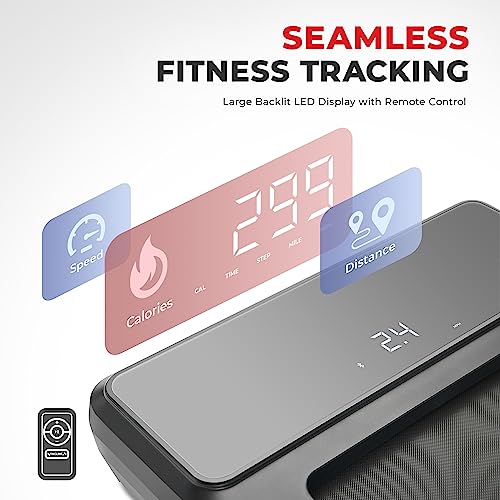Sunny Health & Fitness Treadpad® Pacer Dual Mode Treadmill Black