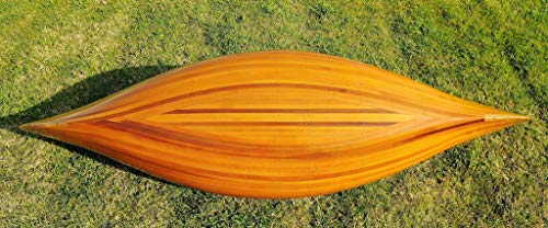 HomeRoots Wooden Canoe with Ribs 20.25" X 70.5" X 15