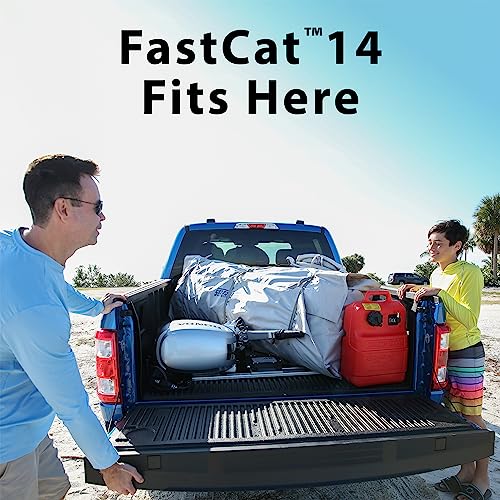 Sea Eagle FastCat Catamaran Inflatable Boat 2-4 Person Red/White