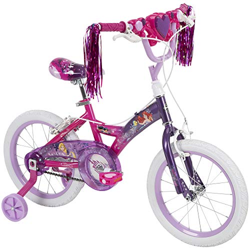 Huffy Disney Princess Magic Mirror 16” Girl’s Bike with Training Wheels Purple