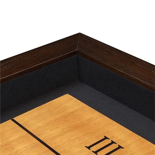 BOWERY HILL Shuffleboard Table Brown Blue Red