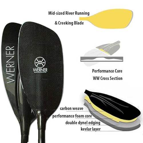 Werner Paddles Stikine Carbon Bent Shaft Whitewater Kayak Paddle 200cm Shopify
