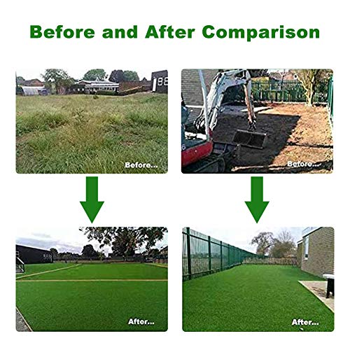 SV Household Decor Realistic Deluxe Artificial Grass Synthetic Turf Carpet Green 13 FT x 82 FT