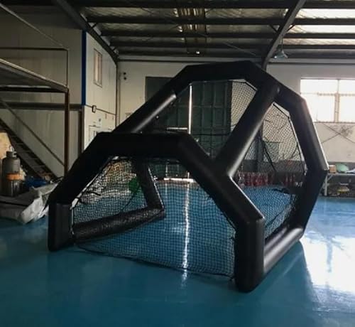 BOZHOUYUPIN Inflatable Golf Practice Swing Simulator Net Cage 10x8x9 Black