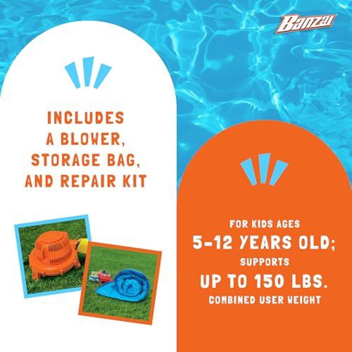 BANZAI Fun Express Lazy River Inflatable Water Park Multicolor