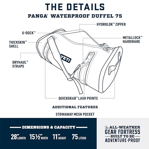 YETI Panga 75 Airtight Waterproof Submersible Duffel Bag King Crab