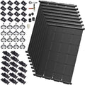 SolarPoolSupply DIY Solar Pool Heater Kit with High-Wind Security & Freeze Resistance, (8) 4'x7.5' Panels