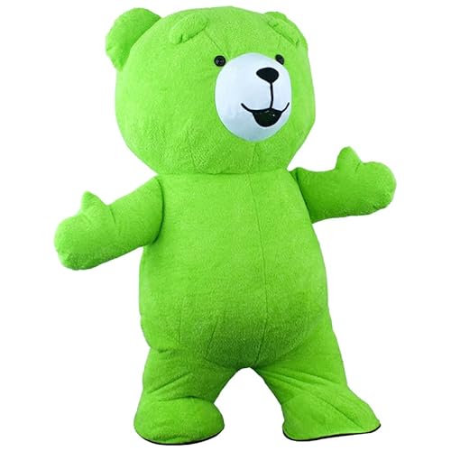 Generic Inflatable Plush Bear Costume Mint Green 8.53ft