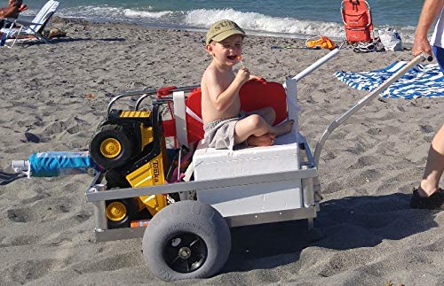 Alumacart Bimini Beach Wagon Balloon Tires Solid Aluminum Mill Finish