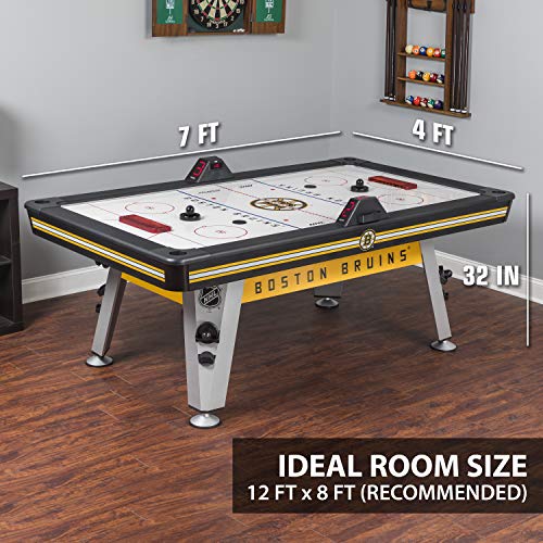 EastPoint Sports NHL Air Hockey Table 84" Boston Bruins Scratch Resistant with Automatic Scoring