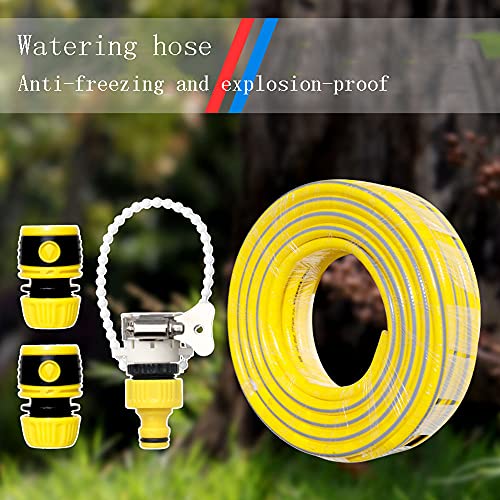 C/H 100M Reinforced PVC Garden Hose Yellow Green