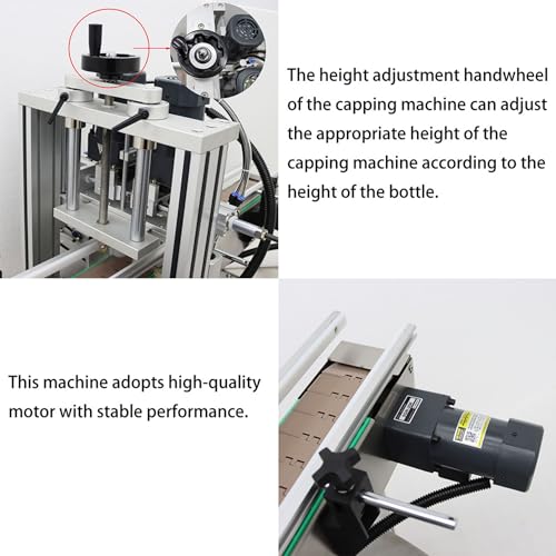 WYDDDARY Automatic Stainless Steel Electric Bottle Capping Machine 110V