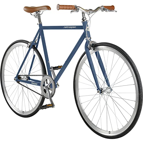 Retrospec Harper Single Speed Fixie-Style Bike Urban Commuter Bicycle Navy