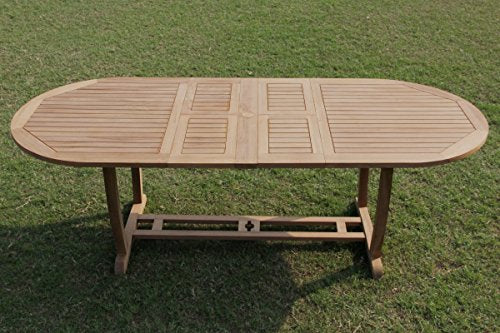 TeakStation 8 Seater Grade-A Teak Wood 9 Pc Dining Set Teak