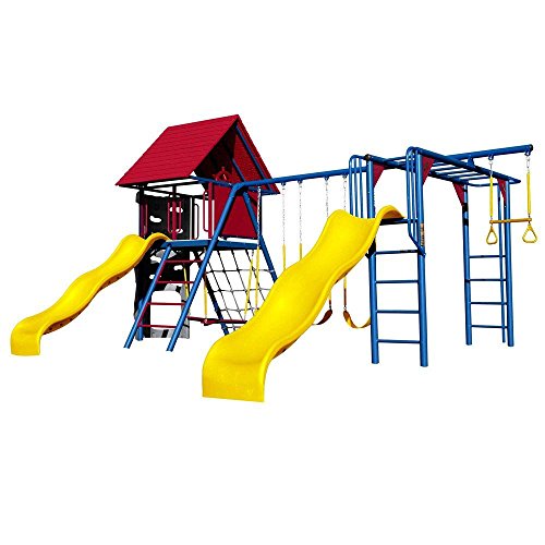 Lifetime Double Slide Deluxe Playset Primary Colors