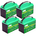 ALWPRCXE 48V 100Ah Golf Cart Battery System - Quad 12V Setup